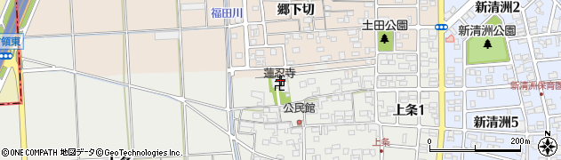 蓮忍寺周辺の地図