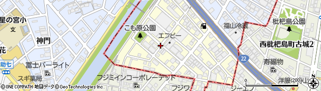 愛知県名古屋市西区こも原町周辺の地図
