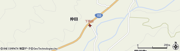 愛知県豊田市黒田町（仲田）周辺の地図