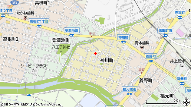 〒489-0933 愛知県瀬戸市神川町の地図