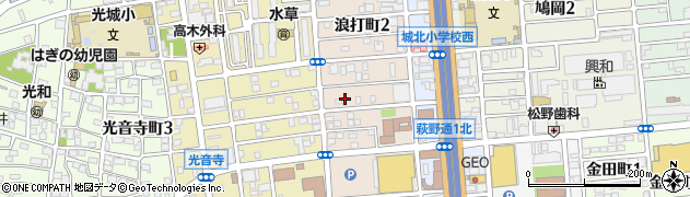 愛知県名古屋市北区浪打町2丁目28周辺の地図