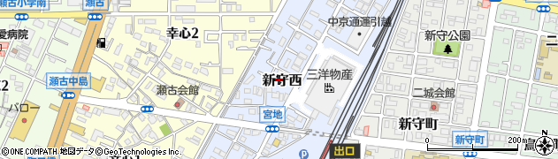 愛知県名古屋市守山区新守西1104周辺の地図