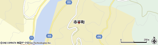 愛知県豊田市市平町周辺の地図
