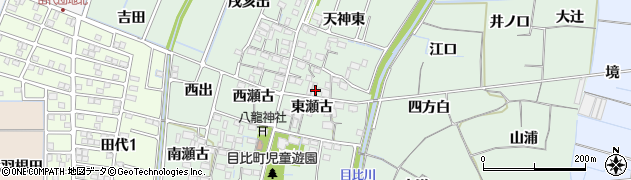 愛知県稲沢市目比町（東瀬古）周辺の地図