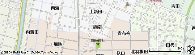 愛知県稲沢市坂田町郷南周辺の地図
