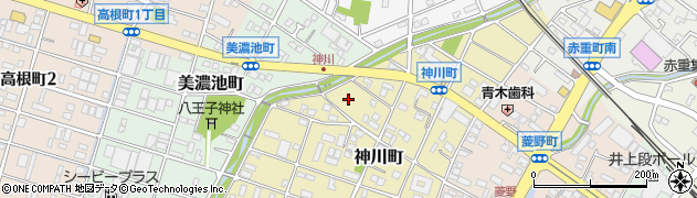 神川大橋周辺の地図