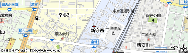 愛知県名古屋市守山区新守西515周辺の地図