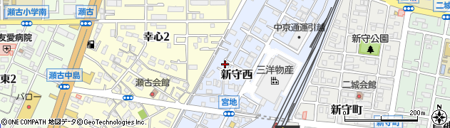 愛知県名古屋市守山区新守西516周辺の地図