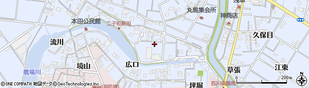 愛知県愛西市二子町新田301周辺の地図