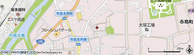 兵庫県丹波市市島町上田608周辺の地図