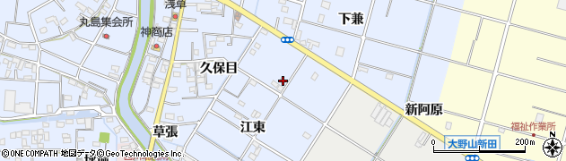 愛知県愛西市西川端町江東28周辺の地図
