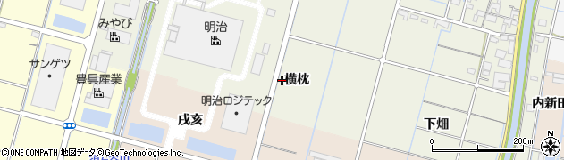 愛知県稲沢市平和町下三宅（横枕）周辺の地図