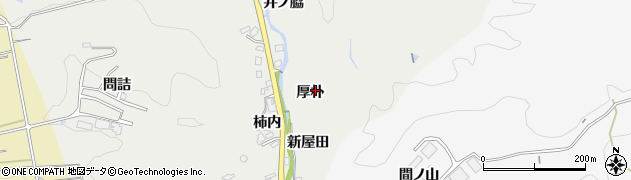 愛知県豊田市上渡合町（厚朴）周辺の地図