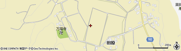 千葉県富津市田原周辺の地図