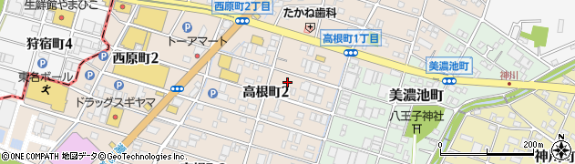 愛知県瀬戸市高根町周辺の地図