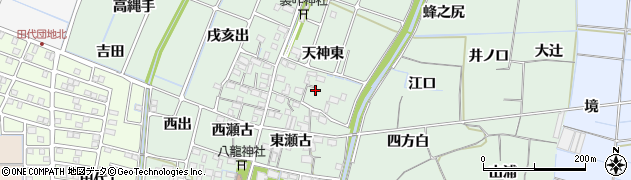愛知県稲沢市目比町（天神東）周辺の地図