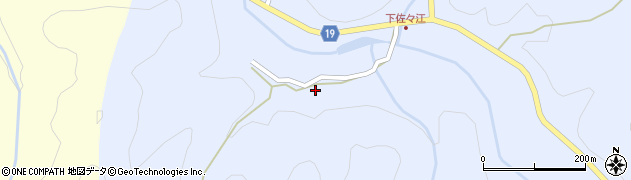 京都府南丹市日吉町佐々江（小津谷）周辺の地図