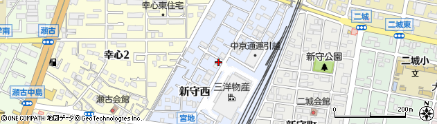 愛知県名古屋市守山区新守西1010周辺の地図