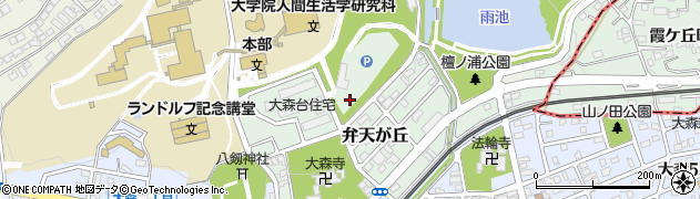 愛知県名古屋市守山区弁天が丘周辺の地図