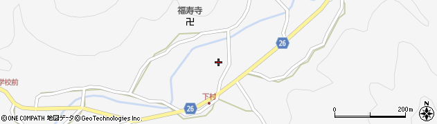 京都府京丹波町（船井郡）質美（澤田ノ下）周辺の地図