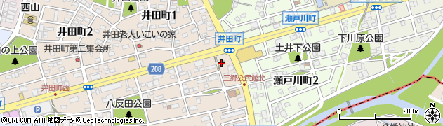 はなまるうどん尾張旭井田町店周辺の地図