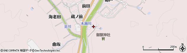 愛知県豊田市木瀬町（向戸）周辺の地図
