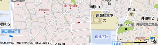 愛知県尾張旭市南原山町（南原山）周辺の地図