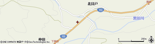 愛知県豊田市黒田町西畑278周辺の地図