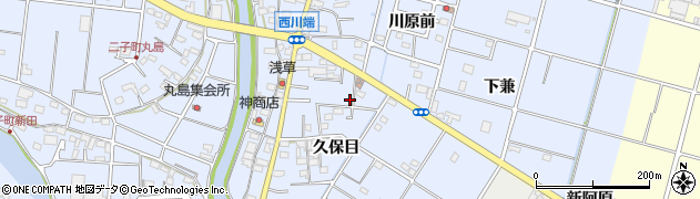 愛知県愛西市西川端町久保目10周辺の地図