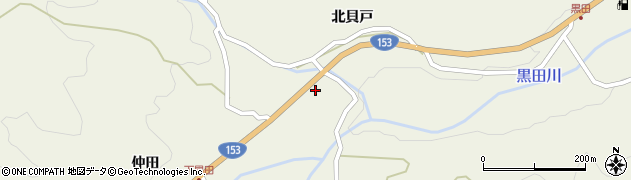 愛知県豊田市黒田町西畑260周辺の地図