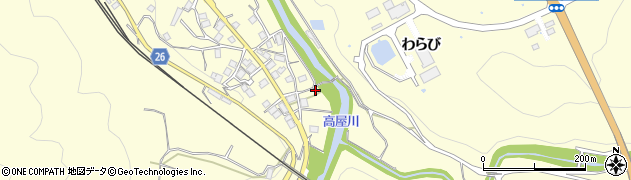 京都府京丹波町（船井郡）下山（道ノ下）周辺の地図