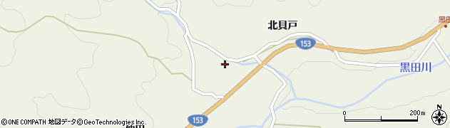 愛知県豊田市黒田町古屋貝戸周辺の地図