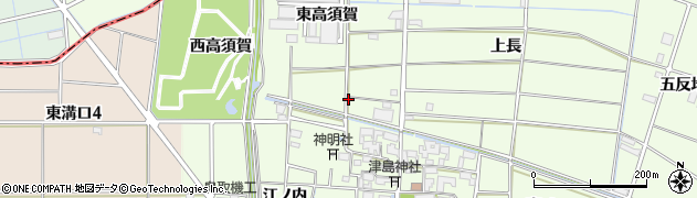 愛知県あま市二ツ寺東高須賀102周辺の地図