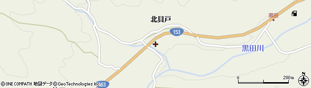 愛知県豊田市黒田町北田132周辺の地図