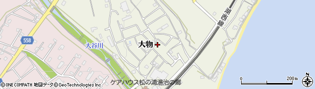 滋賀県大津市大物672周辺の地図