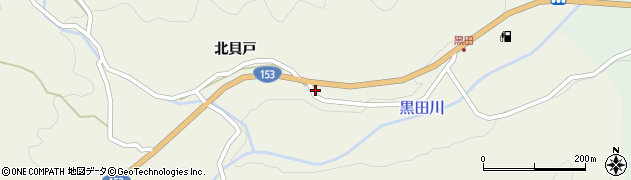愛知県豊田市黒田町北田118周辺の地図