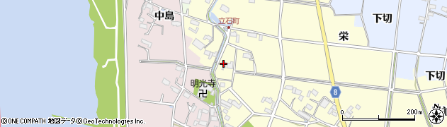 愛知県愛西市立石町（本郷）周辺の地図