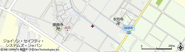 滋賀県彦根市金田町周辺の地図