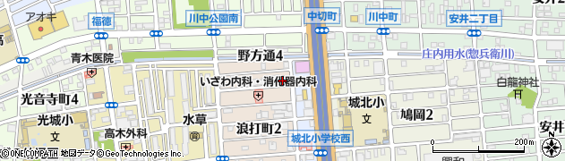 愛知県名古屋市北区浪打町2丁目101周辺の地図