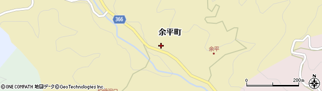 愛知県豊田市余平町（鹿子洞）周辺の地図