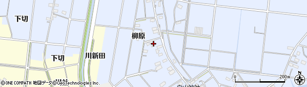 愛知県愛西市二子町（柳原）周辺の地図