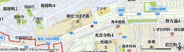 愛知県名古屋市北区光音寺町野方周辺の地図