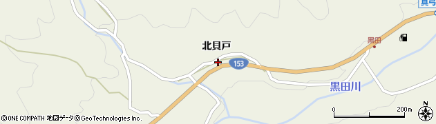 愛知県豊田市黒田町北田131周辺の地図