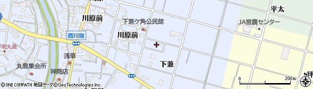 愛知県愛西市西川端町周辺の地図