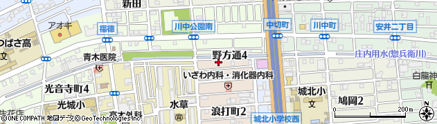 愛知県名古屋市北区浪打町2丁目109周辺の地図