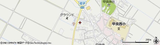 滋賀県犬上郡甲良町尼子1635周辺の地図