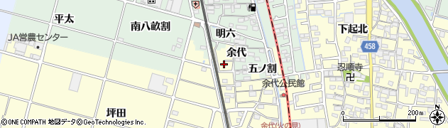 愛知県愛西市大野山町御納戸周辺の地図