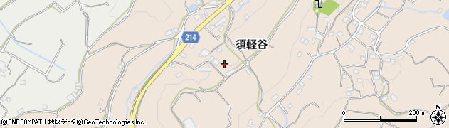 神奈川県横須賀市須軽谷周辺の地図
