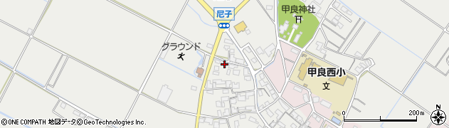 滋賀県犬上郡甲良町尼子1636周辺の地図