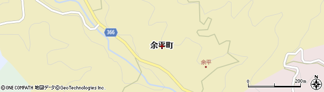 愛知県豊田市余平町周辺の地図